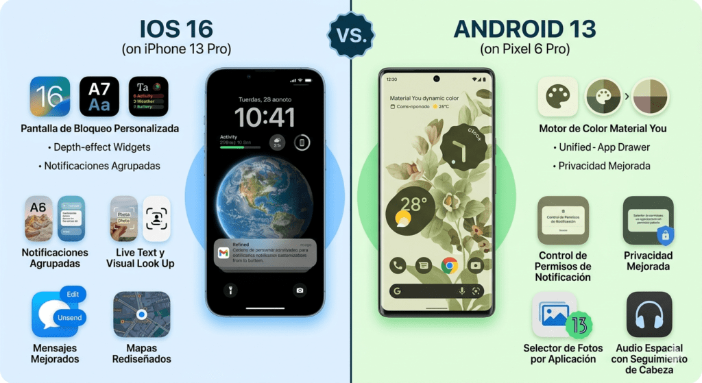 Apple lanzó iOS 16: todas las novedades increíbles que debes conocer 4 comparativa ios16 android