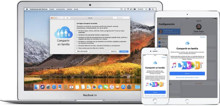 Cómo configurar controles parentales y cuentas familiares en macOS. 1 cuentas familiares en macOS