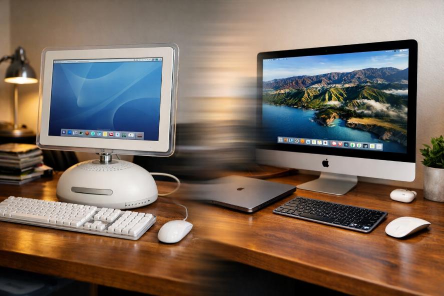 ¿Cómo ha sido la evolución de los Macs? 1 evolucion de macs antiguo a nuevo